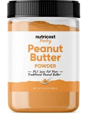 Nutricost Peanut Butter Powder - No Sugar Added (12.6 oz) Non-GMO, Sugar... 