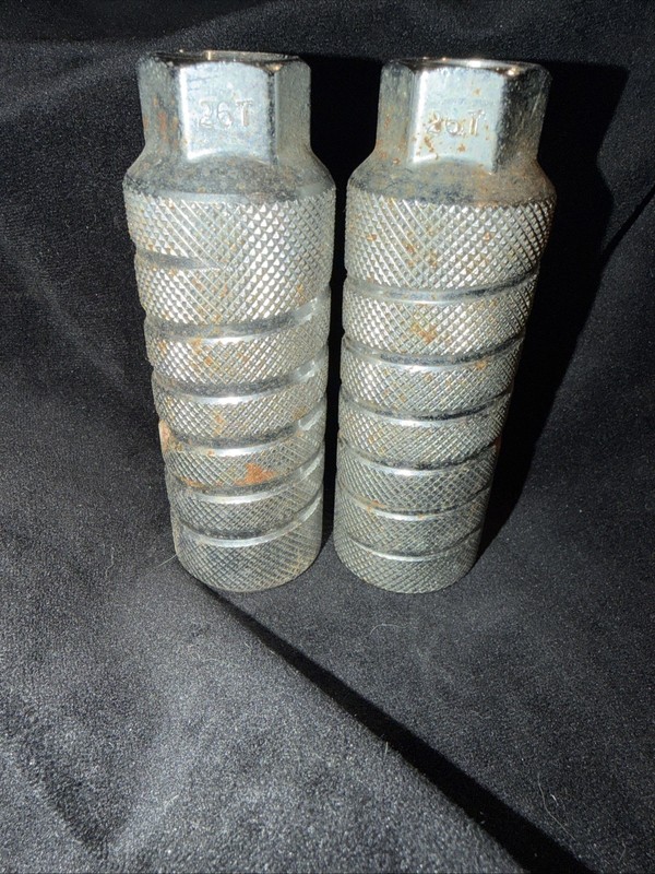 Vintage GT Bmx Pegs 26t Stamped Vintage Old Mid School 