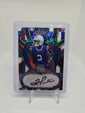2022 Wild Card Damar Hamlin Auto Mania American Hex America Flag Donut Auto #/8