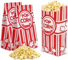 110 Pcs Paper Popcorn Bags, 1 oz Popcorn Bags Individual Servings, Bulk Pop Corn