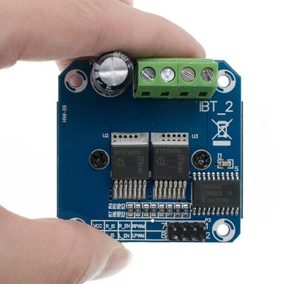 Double BTS7960 43A H-Bridge High-Power Driver Module Diy Smart Car Current Diagn