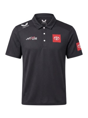 Joe Gibbs Racing Men's Team Executive Polo - Caviar Black