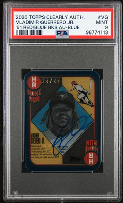 2020 BLUE #VG VLADIMIR GUERRERO JR. 24/25 PSA 9 AUTO | eBay