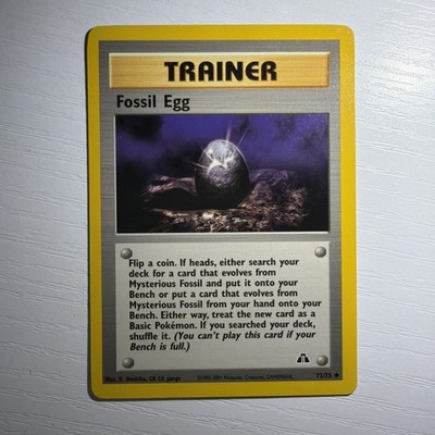 Pokemon Neo Discovery  72/75 Fossil Egg Card