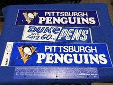Lot 7 Vintage Pittsburgh Penguins Bumper Stickers Hockey NHL 1970’s