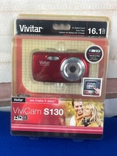 Vivitar ViviCam S130 16.1 MP Digital Camera red New