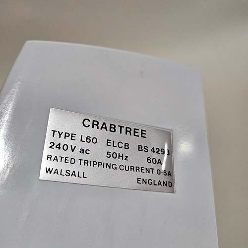 Crabtree L-60 ELCB 60A Doppio Polo 13000/601 L60 - Interruttore Perdite Terra - Foto 8 di 11