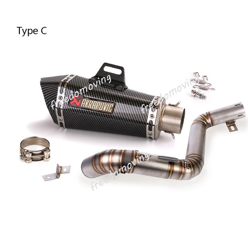 51mm Mid Exhaust Link Pipe Muffler Baffle Modified For DUKE 390 200 2012-2016 - Picture 4 of 12