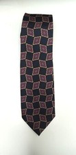 Christian Dior Graphic Geometric Design Tie Office Classic Suiting