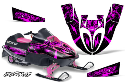 Sled Graphic Decals Stickers For Arctic Cat Sno Pro 120 ALL YEARS NIGHTWOLF PK