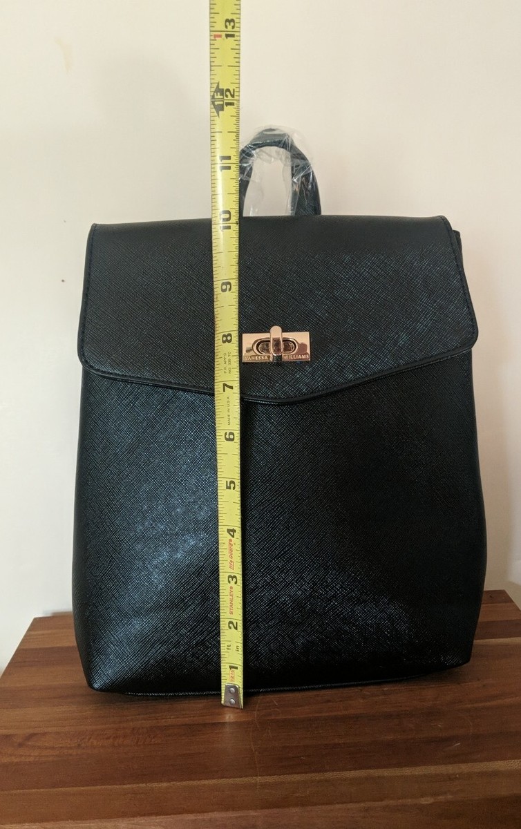 Vanessa Williams Posh Collection Black Backpack Handbag  display picture 3