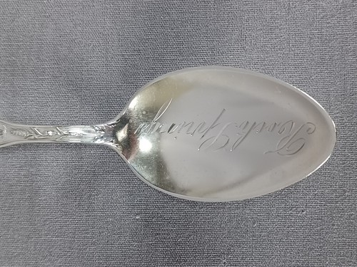 Antique Mechanics Sterling Silver Rock Springs Wyoming Souvenir Spoon - Picture 3 of 9