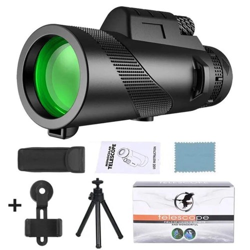 80x100 Portable Telescope / Telescopio Mini Potente Viaggio Camping Sport - Photo 9/10