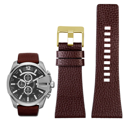 27 mm Zethydum Cuero Genuino Premium Texturizado Correa/Banda de Reloj + Herramienta de Cambio - Imagen 9 de 15