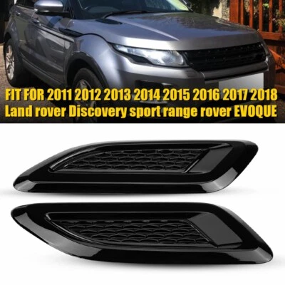 For Range Rover Evoque Bonnet Vents Gloss Black Dynamic Style 2011-2018 Dummy