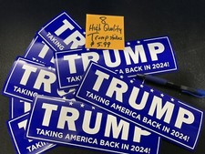 8 TRUMP 2024 bumper stickers sticker MADE IN USA Blowout Sale - big lot