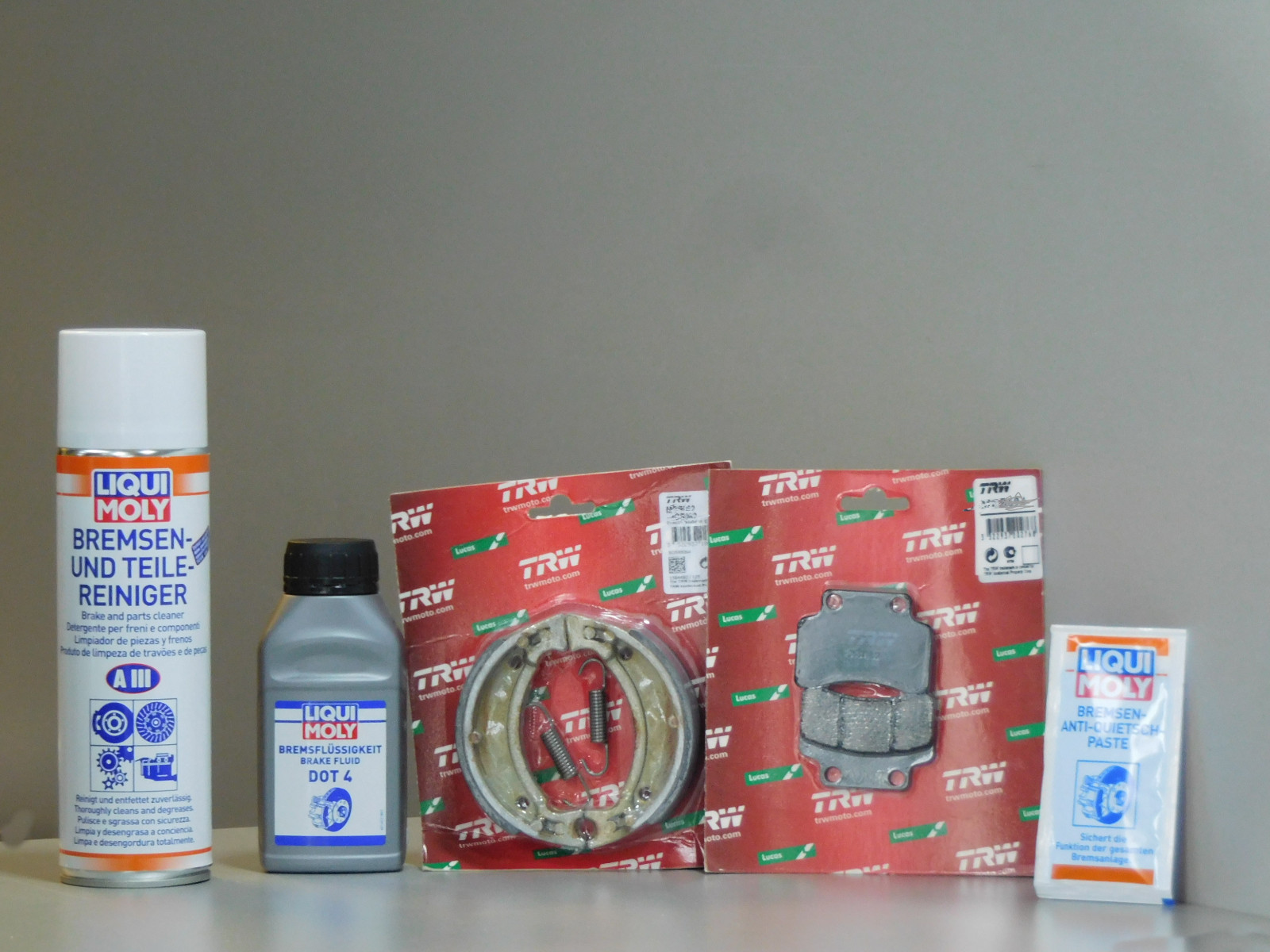 Brake Set For AGM Motors GMX 450 Scooter Maintenance Pads Fluid Front Rear