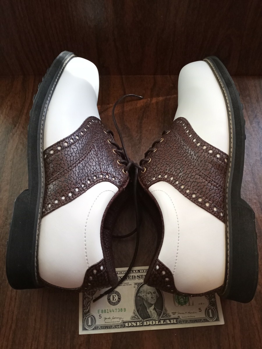 Bermuda Sands Mens Golf Shoes Size 9 white and brown | eBay display picture 1
