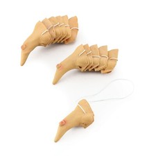 Pack Of 12 Witch Noses Vinyl Halloween Scary Nose With Wart