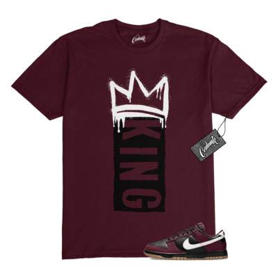 Dunk Burgundy Crush Black White Next Nature T Shirt Match K1