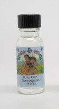 Sweetgrass, Sun's Eye Body Grade Blended Oil, 1/2 Ounce Bottle