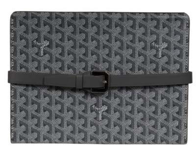 Goyard Montre De Voyage Eight Watch Box Gray Travel Trunk Case