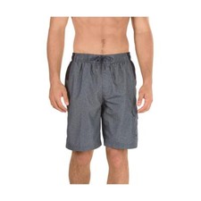 Speedo Men's Swim Trunk Knee Length Marina Sport Volley, Heather Grey, Size S
