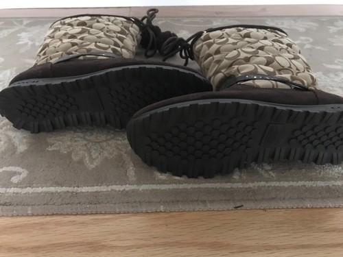 Coach Juniper Women's BROWN Winter Boots Sz 8 B (1287) - Picture 6 of 9