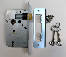 3 Lever Mortice Door Lock - 2 KEYS - 110 MM X 63 MM - PLATE 155 MM