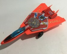 Vintage Grumman Jimmy Toys Friction Engine Roulette Jet Airplane for Parts