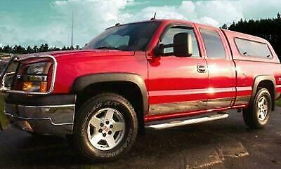 Stainless Steel 8'' Rocker Panel 11PC For GMC Sierra Ext Cab 3DR Long Bed 99-06