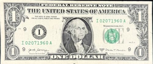 February 7th 1960 Birthday Dollar Anniversary Fancy Serial Number Dollar - Picture 2 of 3