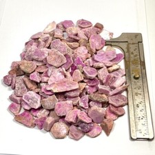 1000 Ct- Natural 100 Average Size 3-10 Ct. Per Piece Rough Pink Ruby Mozambique