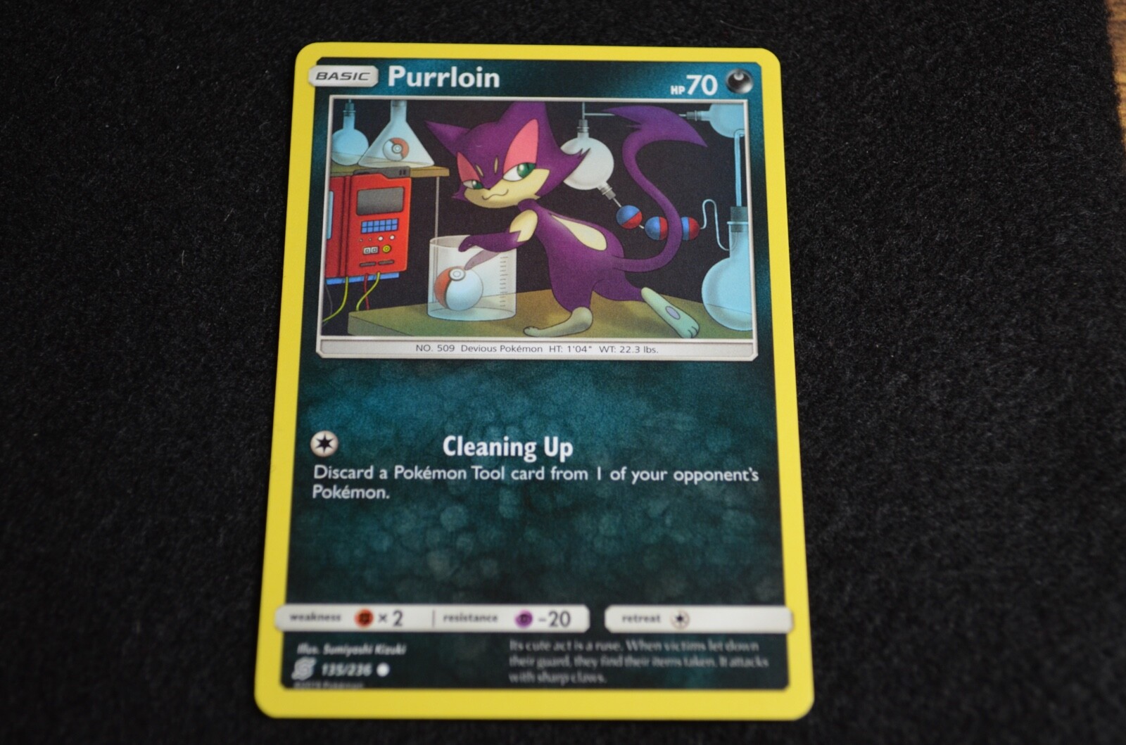 Pokemon PURRLOIN Sun & Moon Unified Minds 135/236 NM/Mint Never Played Cards