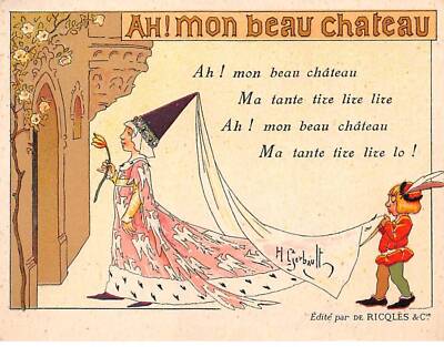 Chromos - COR12478 - Ricqles - At my beautiful castle - woman - flowers - boy