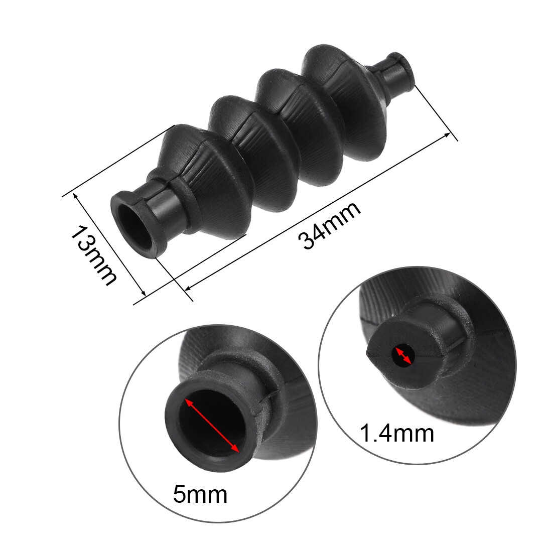 Waterproof Push Rod Rubber Seals, with Aluminum Mount, L39mm for RC Boat 2 Sets 784958233351 eBay
