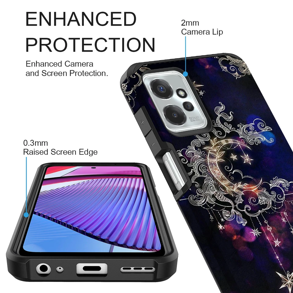 For Motorola Moto G Power 5G 2023 Hybrid Graphic Armor Case - Image 4 of 4