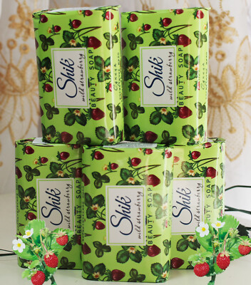 5x70g Shik Kosmetische Seife Wald Erdbeere Beauty Soap Wild Strawberry Земляника