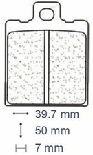 PASTIGLIE FRENO PADS CARBONE LORRAINE POSTERIORE KTM 80 PL 1980 ->