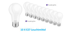 10x LED Glühbirne E27 9W = 60W A70 806lm Kaltweiß 6500K Tageslicht Sparlampe Set