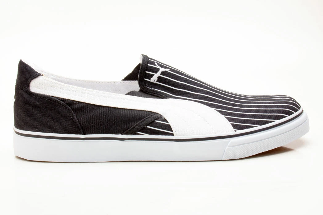 Puma Rip Pinstripe 349087 01 Sneaker Uomo Scarpe Bianco e Nero