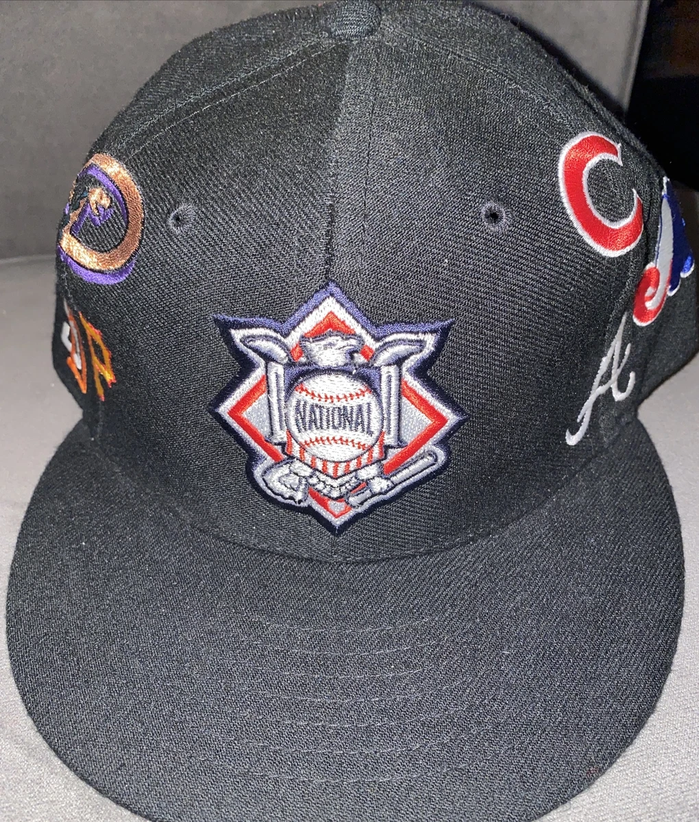 NEW VINTAGE MLB NATIONAL LEAGUE LOGOS FITTED HAT TWINS ENTERPRISE