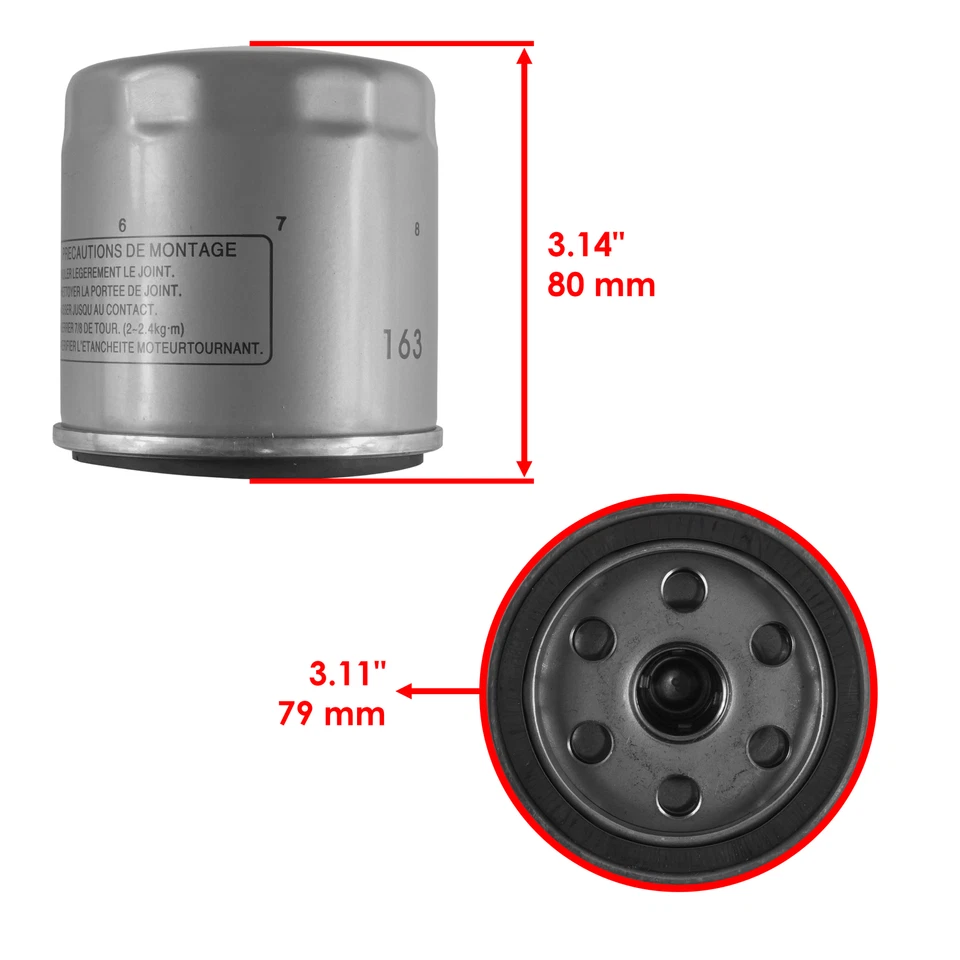 2 Pack Oil Filter for BMW  R1200C R-1200C Montauk Classic R1200Cl 1200 2001-2006 - Image 2 of 4