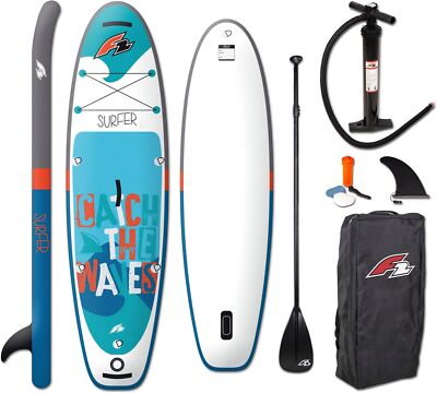 F2  Stand Up Paddling Board Surfer Kid SUP  9,2 Weiß/Blau 2024 Stand Up Paddle
