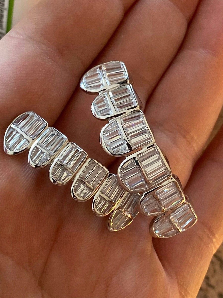 Maßgeschneiderte Passform Sterlingsilber Vollsteine Waben Set