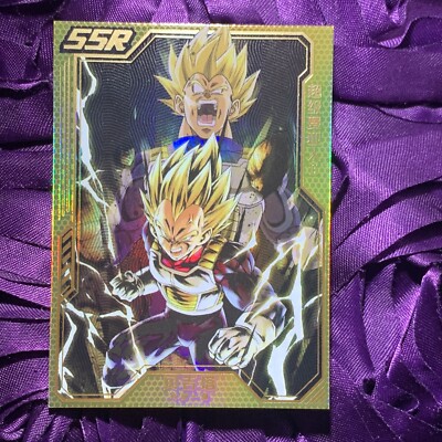 Vegeta SAIYAN Dragon Ball Star Anime Goddess ACG Holo SSR Girl Card Two