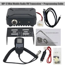 WP-12 Mobile Radio FM Transceiver VHF UHF Car Radio Station w/ Programming Cable