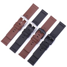 Genuine Leather Watch Band Strap Cowhide Quick Release Wristband 18 20 22 24mm