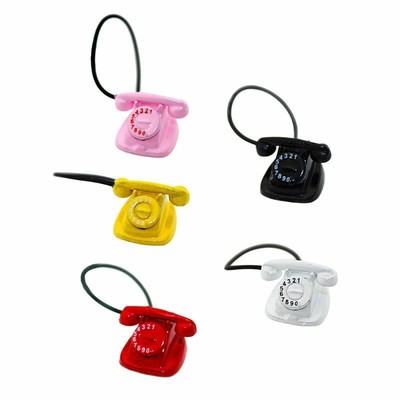 Miniature Metal Office Desk Phone Dial Telephone Dollhouse Furniture 1//12 Decor
