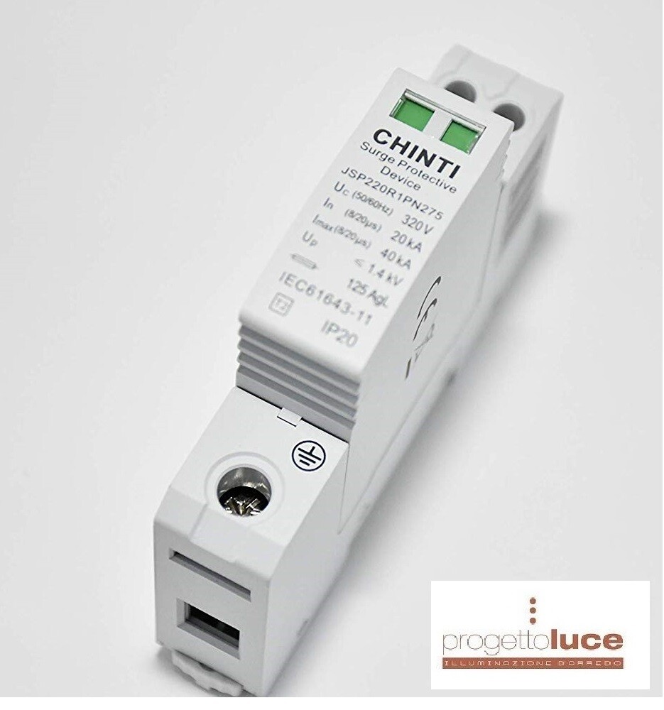 Scaricatore di Sovratensione CHINT 81306 40kA  TIPO-2  1P + N 275 VAC T2